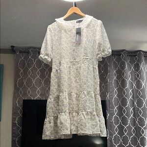 Floral White Dress